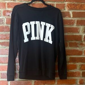 PINK Victoria's Secret Black Crewneck